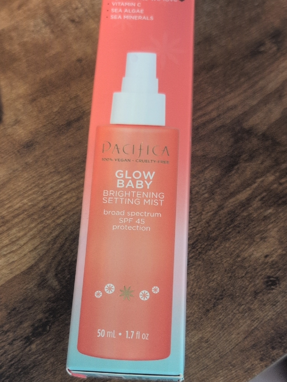 Pacifica Glow Baby Brightening Setting Mist — Coral